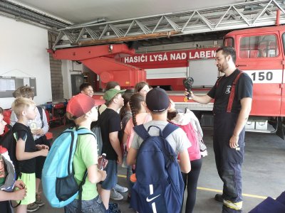 3.A - Návštěva hasičské stanice v Lysé n.L.