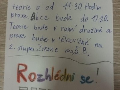 5.B - Dopravní akce ve škole