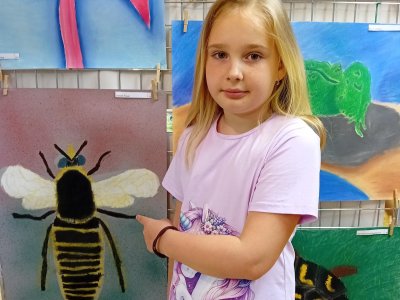 Na výstavě v Základní umělecké škole