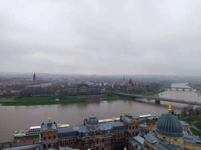 Pohled na Labe z Frauenkirche